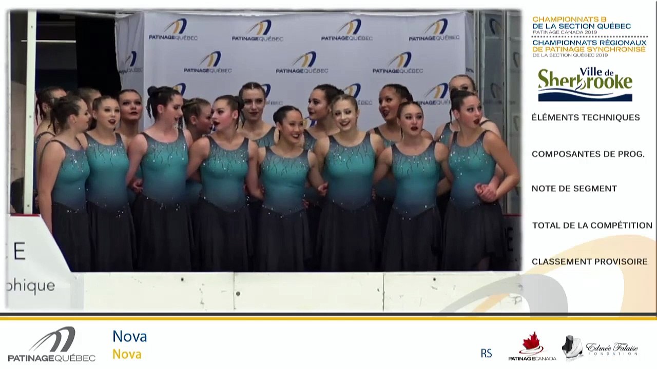 Championnats régionaux de patinage synchronisé 2019 / Junior Prog.Court_Senior Prog. Court_Ouvert