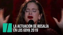 La actuación de Rosalía en los Goya 2019