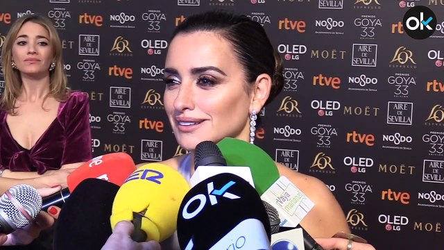 Penélope Cruz en la alfombra roja de los Premios Goya 2019