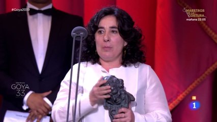 Arantxa Echevarría recoge el Goya a Mejor Dirección Novel