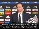 One of Juve's better performances despite late equaliser - Allegri