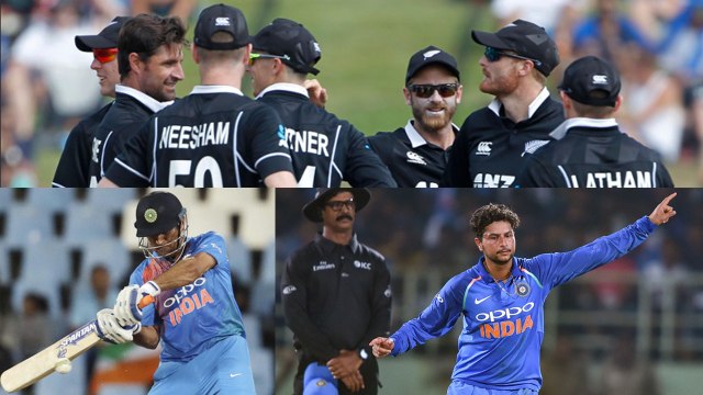 India vs New Zealand 5th ODI: MS Dhoni falls, India four down against New Zealand| वनइंडिया हिंदी
