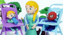 Princesa Elsa no le gusta el biberón  Dibujos Animados cartns Play Doh Stop Motion