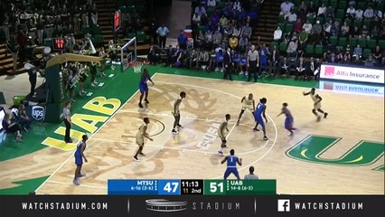 Middle Tennessee vs. UAB Basketball Highlights (2018-19)