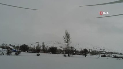 Doğu Anadolu'da Kış Manzaraları Havadan Görüntülendi.