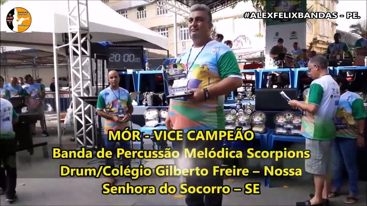 CNBF - 2018 - RESULTADO BANDA DE PERCUSSÃO SINFÔNICA JUVENIL - CAMPEONATO NACIONAL DE BANDAS E FANFARRAS