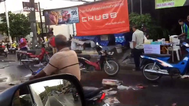 Over-turned truck that spilled 80,000 cans of beer sends locals into a looting frenzy