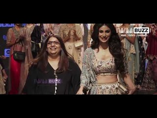 Mouni Roy at Lakme Fashion Week ramp