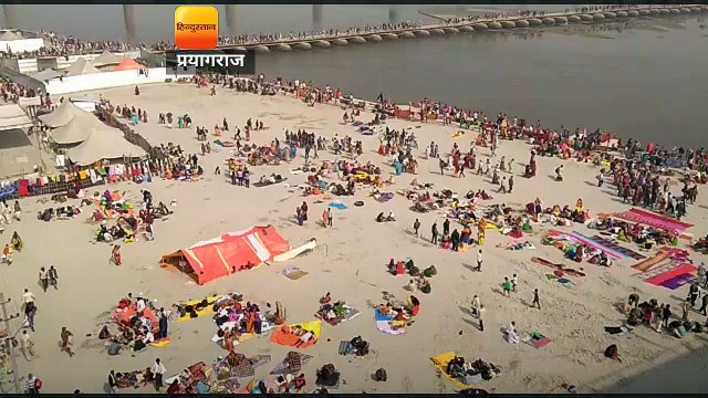 मौनी अमावस्या से एक दिन पहले उमड़ा आस्था का रेला