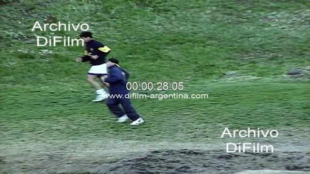 Diego Maradona training in San Carlos de Bariloche - Argentina 1996