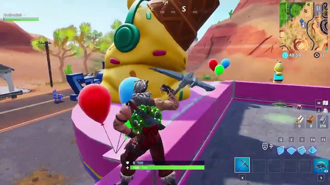 VISIT THE SHOWTIME VENUE, USE KEEP IT MELLO AT A TRUCKER'S OASIS, ICE CREAM (Fortnite Showtime