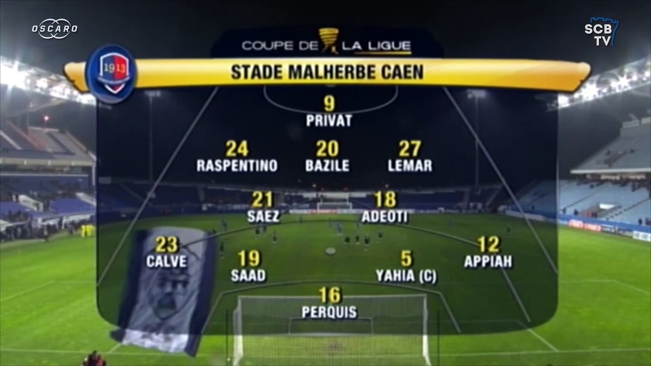 Coupe de la Ligue 2014-2015 : Bastia 3-2 Caen (résumé)