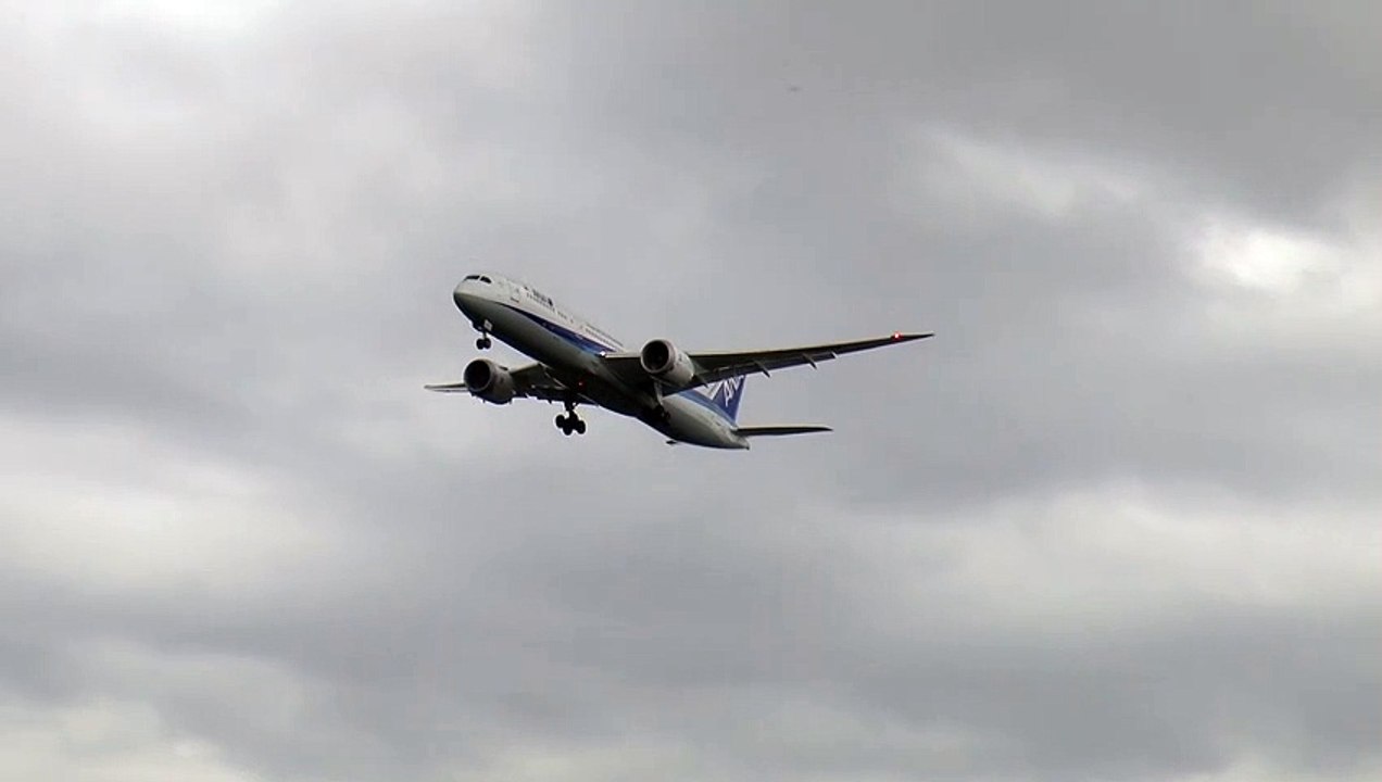 B787-800 ANA approaching EDDM-Munich Airport (1080/50P) 24.01.2017