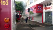 Incêndio atinge loja de calçados no Centro de Cascavel
