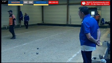 32e Coupe de France Pont-de-Vaux VS Nyons : Individuel ROZIER vs MITICA