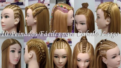 10 Peinados Fáciles para Cabello Largo by Belleza sin Limites
