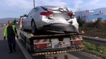 TEM’de Zincirleme Kaza! 9 Araç Birbirine Girdi, 8 Kişi Yaralandı