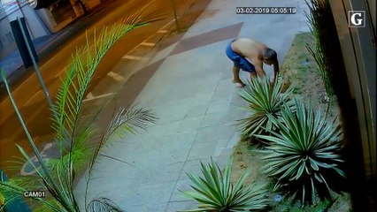 Homem arromba loja e furta TV em Santa Lúcia