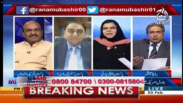 Aaj Rana Mubashir Kay Saath – 3rd February 2019