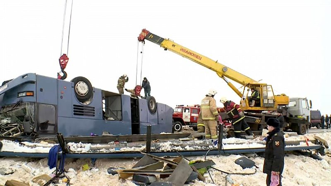 Busunglück in der Nähe von Moskau fordert sieben Todesopfer