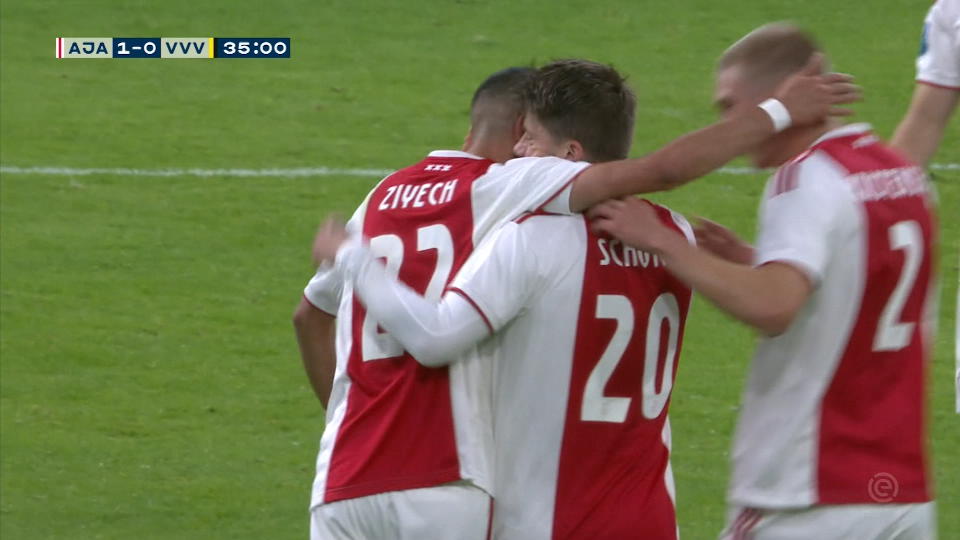 Ziyech's free-kick opens floodgates for Ajax