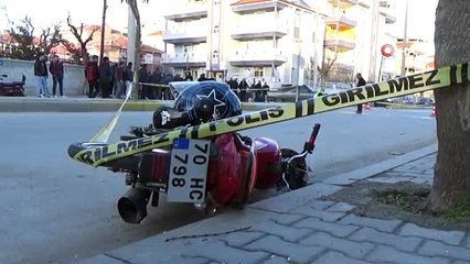 Karaman’da otomobil ile motosiklet böyle çarpıştı: 1’ağır 2 kişi yaralandı