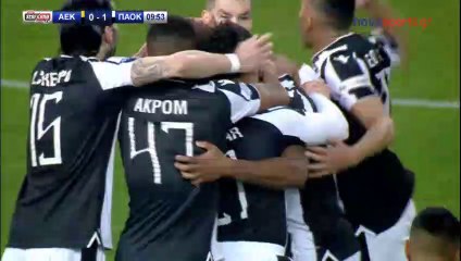 0-1 Mauricio Goal - AEK 0-1 PAOK 03.02.2019