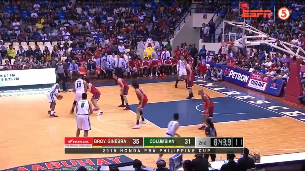 Ginebra vs Columbian - 2nd Qtr February 2, 2019 - Eliminations PBA Philippine Cup 2019