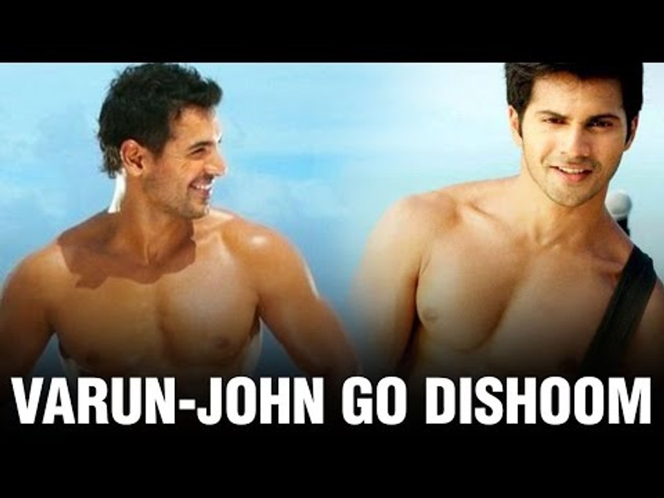 John Abraham & Varun Dhawan Bromance At Dishoom...