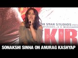 Sonakshi Sinha on Anurag Kashyap | Upcoming Film Akira | Bollywood News 2016 | Latest Hindi Movie