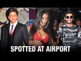 Shahrukh Khan, Poonam Pandey & Ranveer Singh SPOTTED At Mumbai Airport WITHOUT MAKEUP