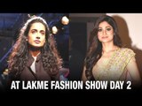 Sarah Jane Dias Walks The Ramp At Lakme Fashion Week 2016 | Shamita Shetty | Bollywood News 2016