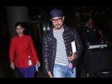 Aamir Khan spotted at domestic airport, Mumbai | Actors spotted | Aamir Khan Dangal Movie 2016