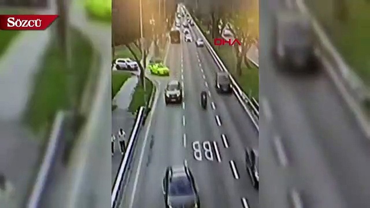 Bakırköy sahil yolunda yarış kazası