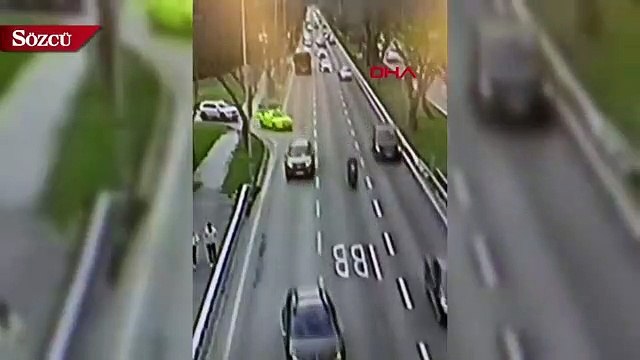 Bakırköy sahil yolunda yarış kazası