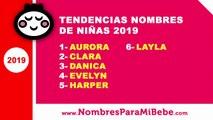 Tendencias nombres de niñas 2019 - los mejores nombres de bebé - www.nombresparamibebe.com