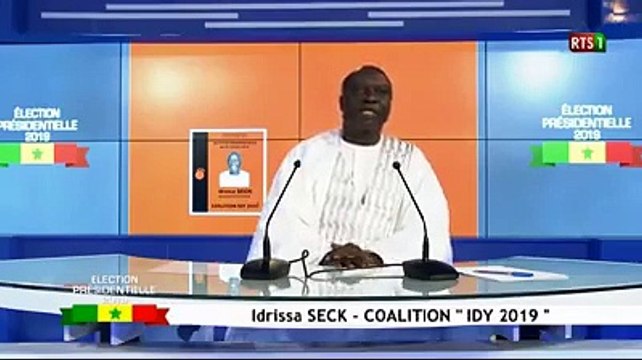 La déclaration officielle du candidat, Idrissa Seck