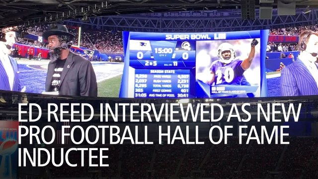Ed Reed Interviewed as New Pro Football Hall Of Fame Inductee