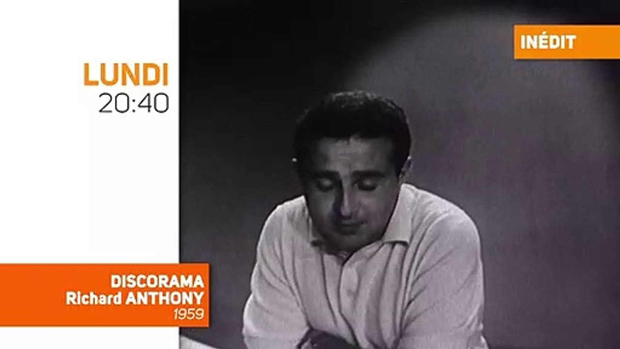 Ce soir à 20h40, TV Melody proposera "Discorama" avec Richard Anthony, jamais revu depuis 1959