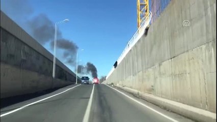 Lastik Kaplama Atölyesinde Yangın