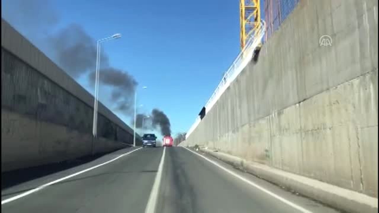 Lastik Kaplama Atölyesinde Yangın