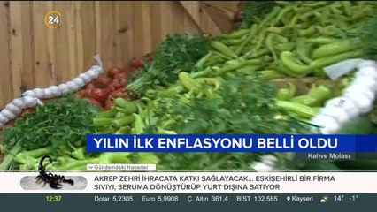 Yılın ilk enflasyonu belli oldu
