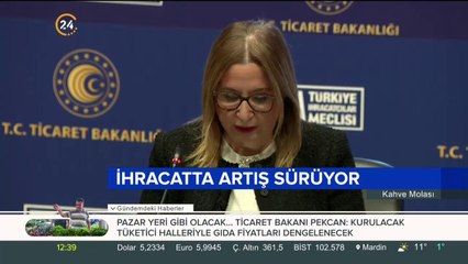 İhracatta artış sürüyor