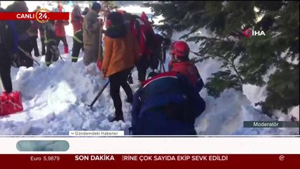 Uludağ'da kar kütlesi düştü