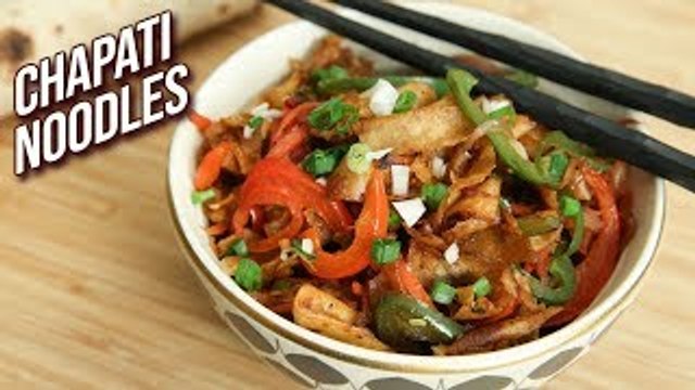Chapati Noodles Recipe - How To Make Roti Noodles - Leftover Roti Recipe For Kids - Ruchi