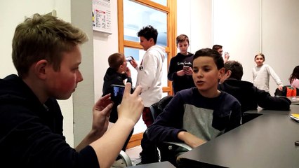 Journal au collège, visite d'une classe du collège d'Issenheim
