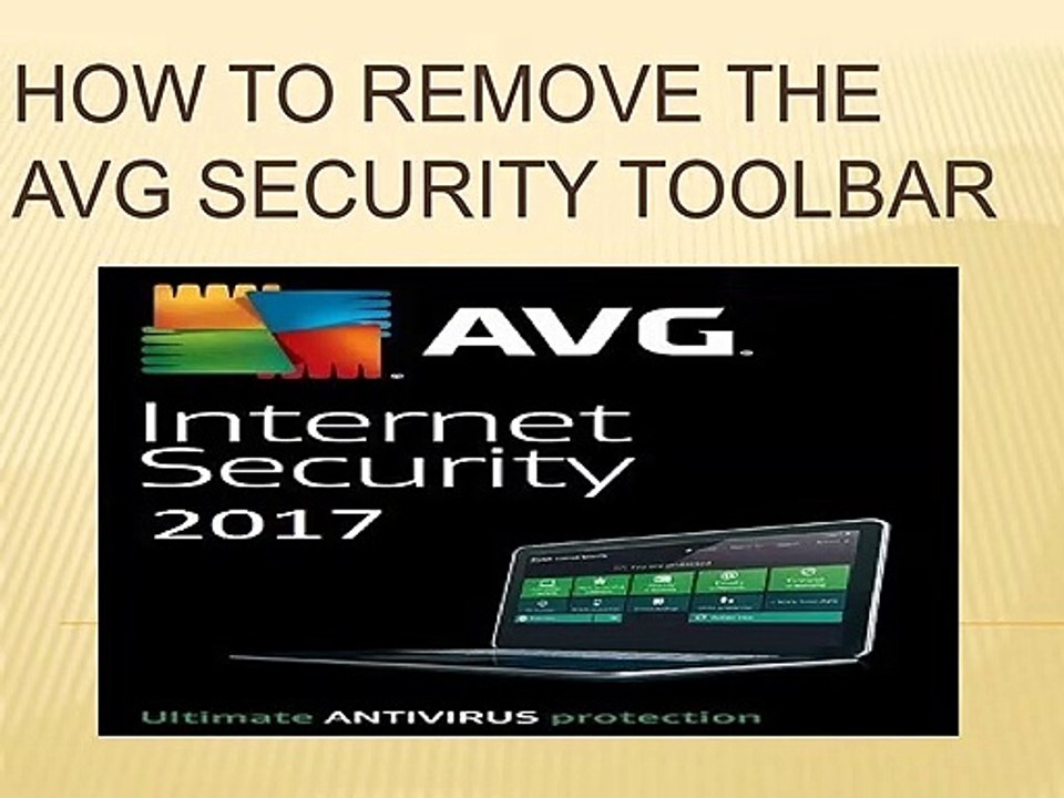 How to Remove the AVG Security Toolbar