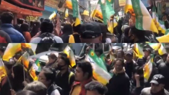 CBI Vs Kolkata Police : Gorkha Janmukti Morcha rally in Support of Mamata Banerjee | Oneindia News