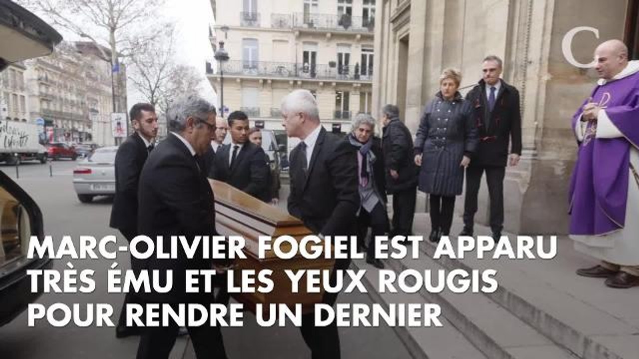 PHOTOS. Obsèques d'Henry Chapier : Marc-Olivier Fogiel, Charlotte Rampling : ses amis stars présents pour un dernier adieu