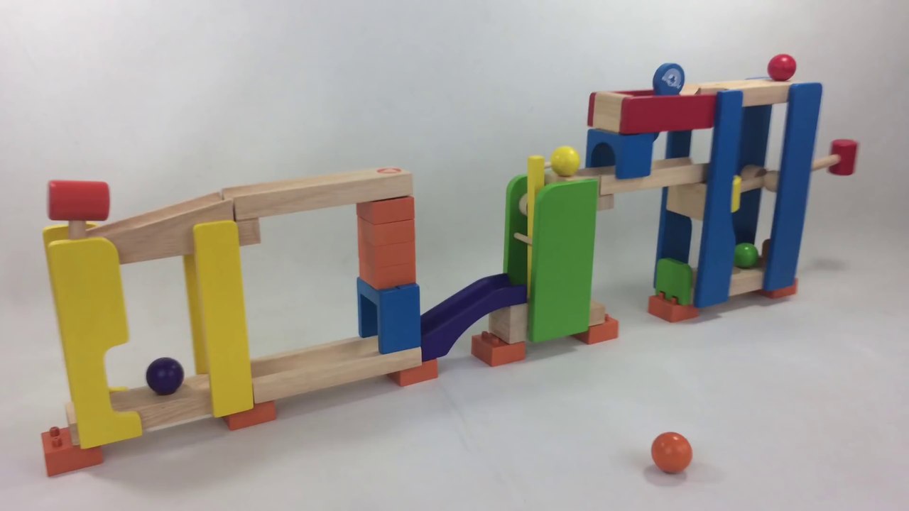 Trix Track  Hammer Slammer Wooden Ball Run Creative Gravity Wonderworld WW-7005 || Keith's Toy Box
